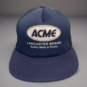 Vtg 1980’s Trucker Hat Snapback Cap ACME Food Service Lancaster Brand Rare 2